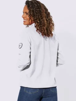 Veste polaire douce avec col transformable et poches zippées