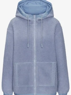 Veste polaire en peluche à capuche