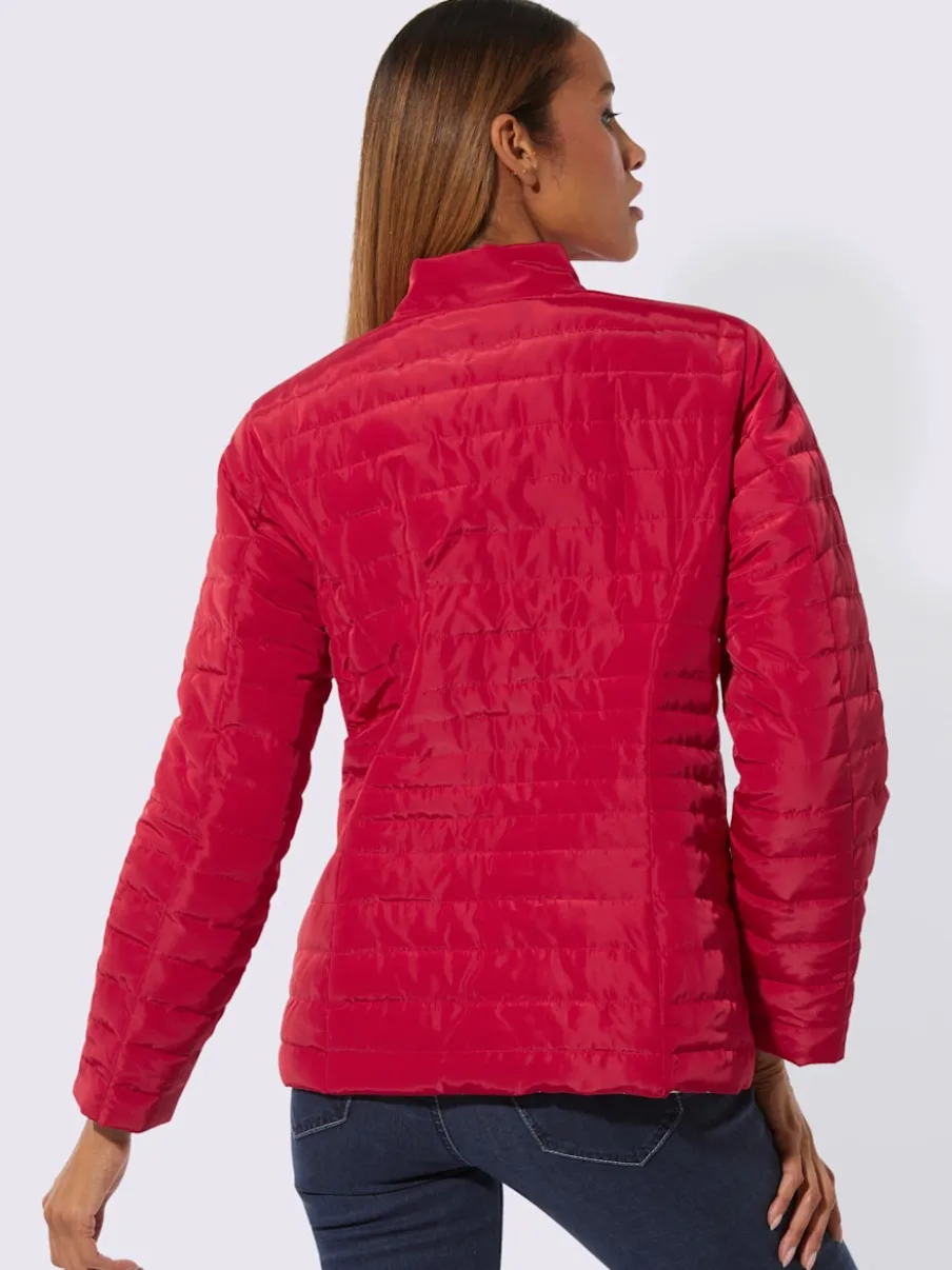 Veste réversible à col montant et manches longues