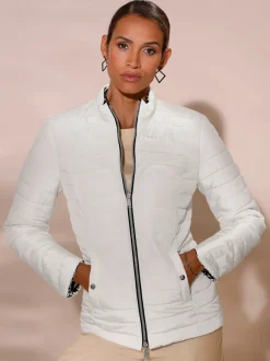 Veste réversible à col montant et manches longues