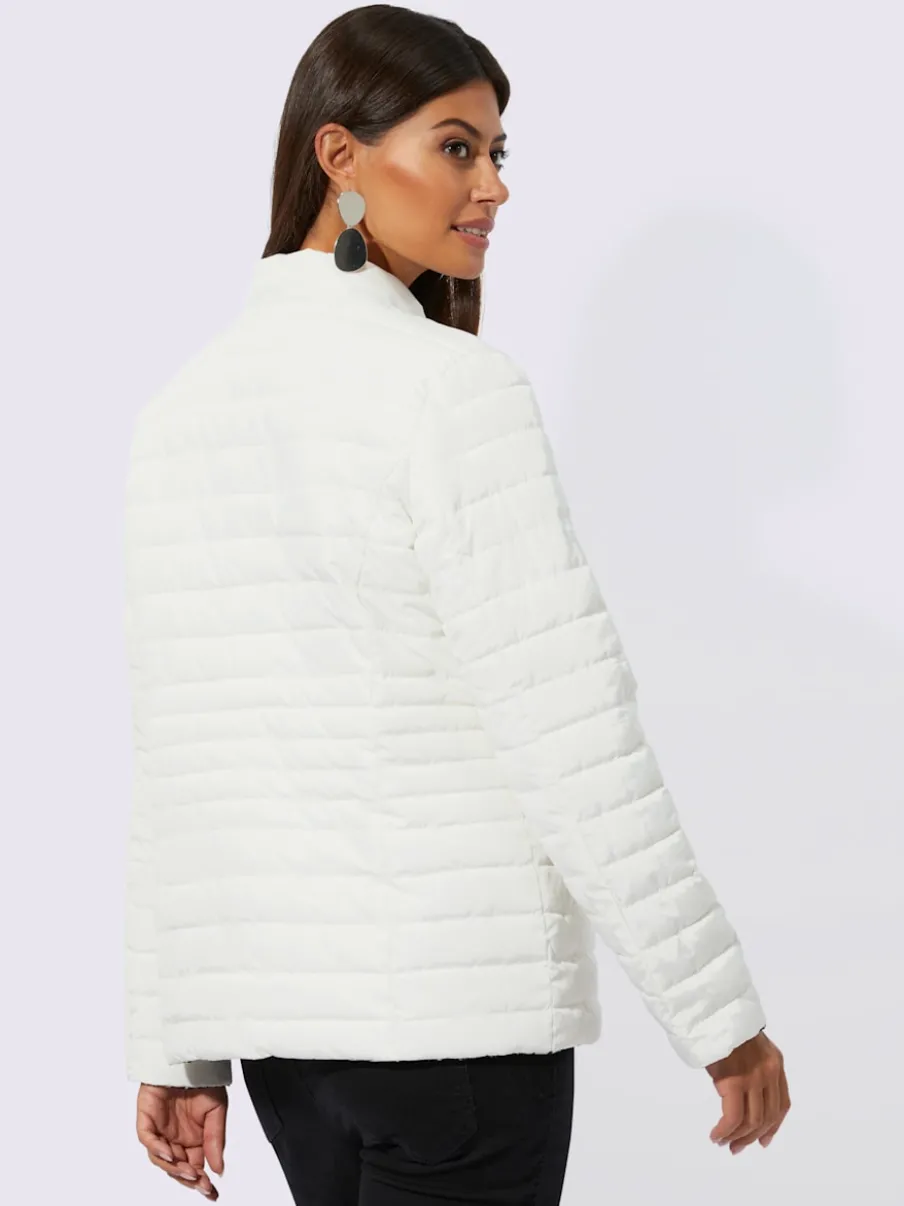 Veste réversible à col montant et manches longues