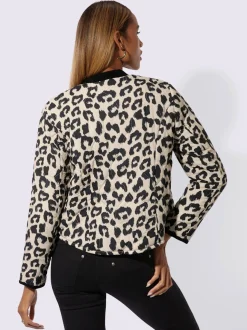Veste réversible à motif animal et manches longues avec poches
