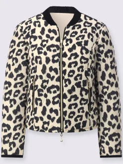 Veste réversible à motif animal et manches longues avec poches