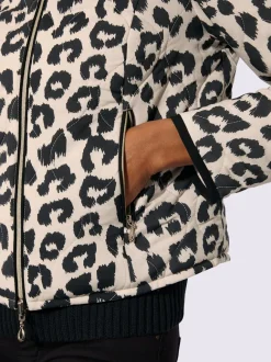 Veste réversible à motif animal et manches longues avec poches