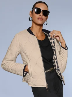 Veste réversible à motif animal et manches longues avec poches