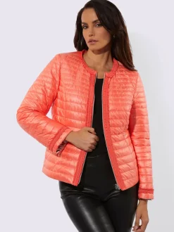 Veste réversible à motifs floraux avec poches et zip