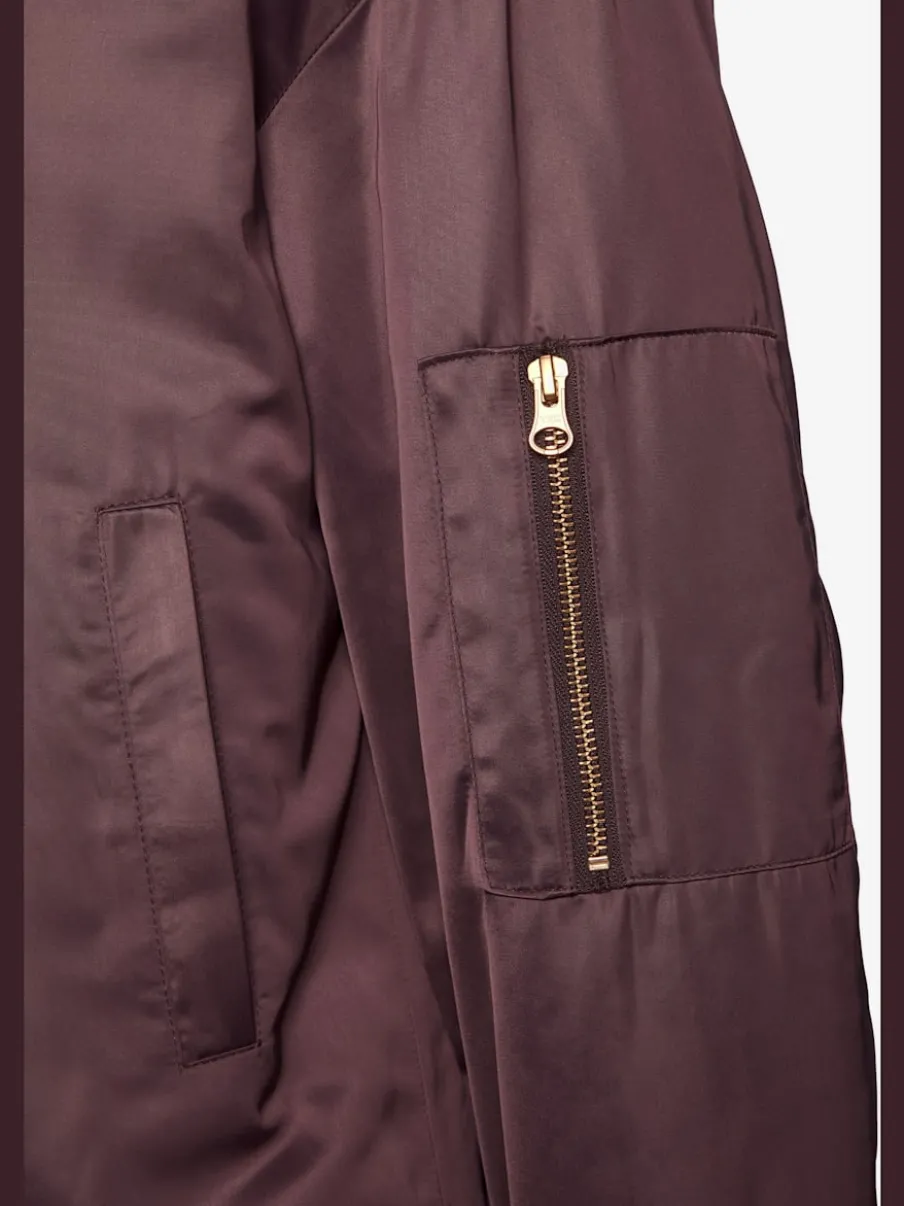 Veste réversible à motifs léopard avec poches fendues et bords-côtes doux