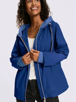 Vestes avec capuche à poches et empiècements jersey
