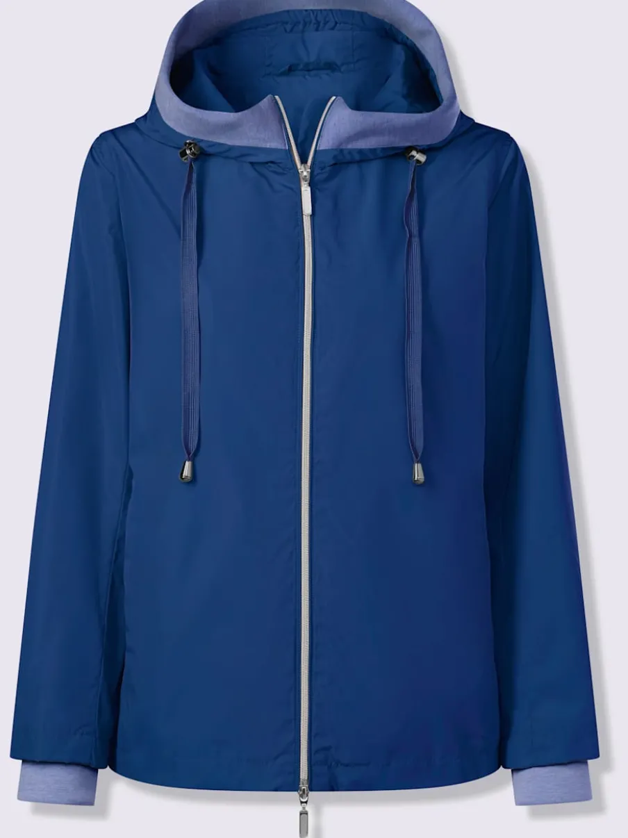 Vestes avec capuche à poches et empiècements jersey