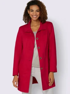 Vestes longues à col transformable avec poches intégrées