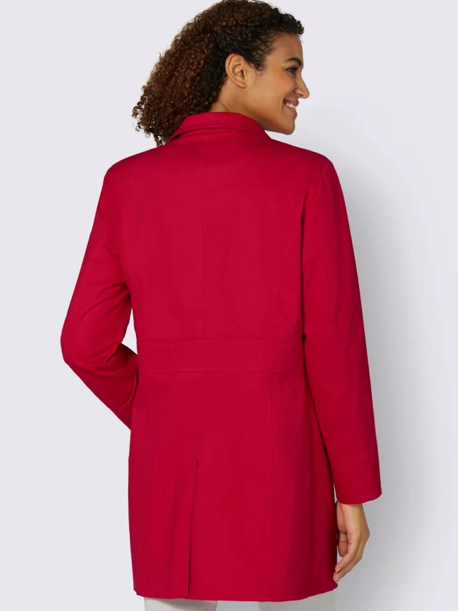 Vestes longues à col transformable avec poches intégrées