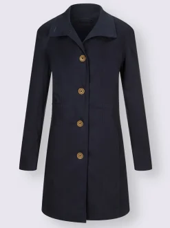 Vestes longues à col transformable avec poches intégrées