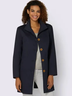 Vestes longues à col transformable avec poches intégrées