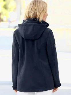 Veste softshell coupe-vent avec capuche amovible pratique