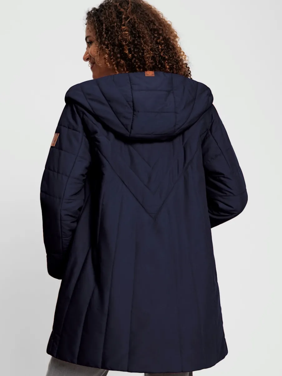 Veste sportive avec capuche polyester recyclé pratique et confortable