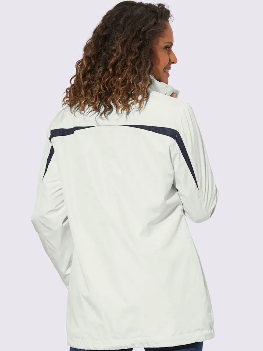 Veste sportive à capuche avec poches à glissière et doublure intérieure