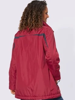 Veste sportive à capuche avec poches à glissière et doublure intérieure