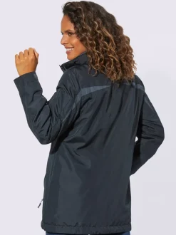 Veste sportive à capuche avec poches à glissière et doublure intérieure