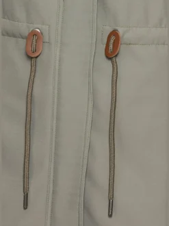 Vestes softshell avec capuche et coutures décoratives