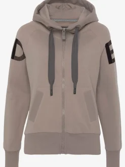 Veste sweat avec capuche de logo imposant et poches