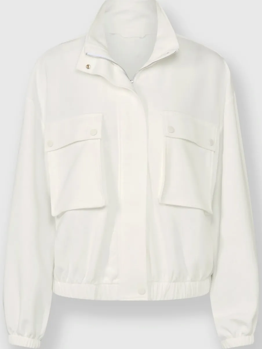 Veste sweat avec col montant et grandes poches