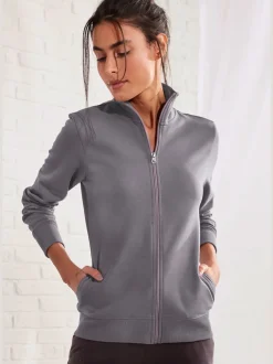 Veste sweat avec glissière et poches latérales agréables