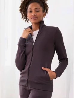 Veste sweat avec glissière et poches latérales agréables