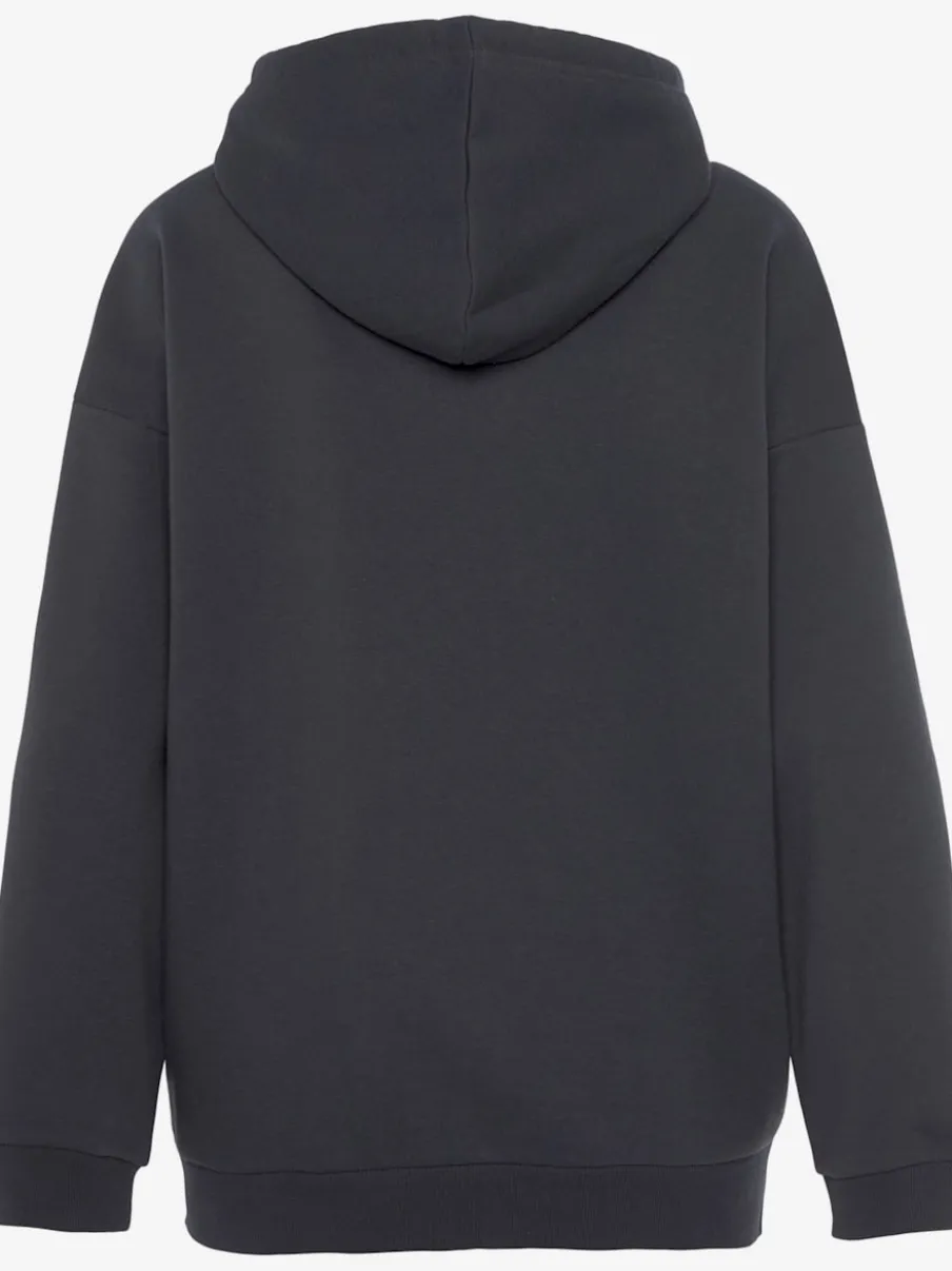 Veste sweat à capuche avec logo brodé et poches fendues