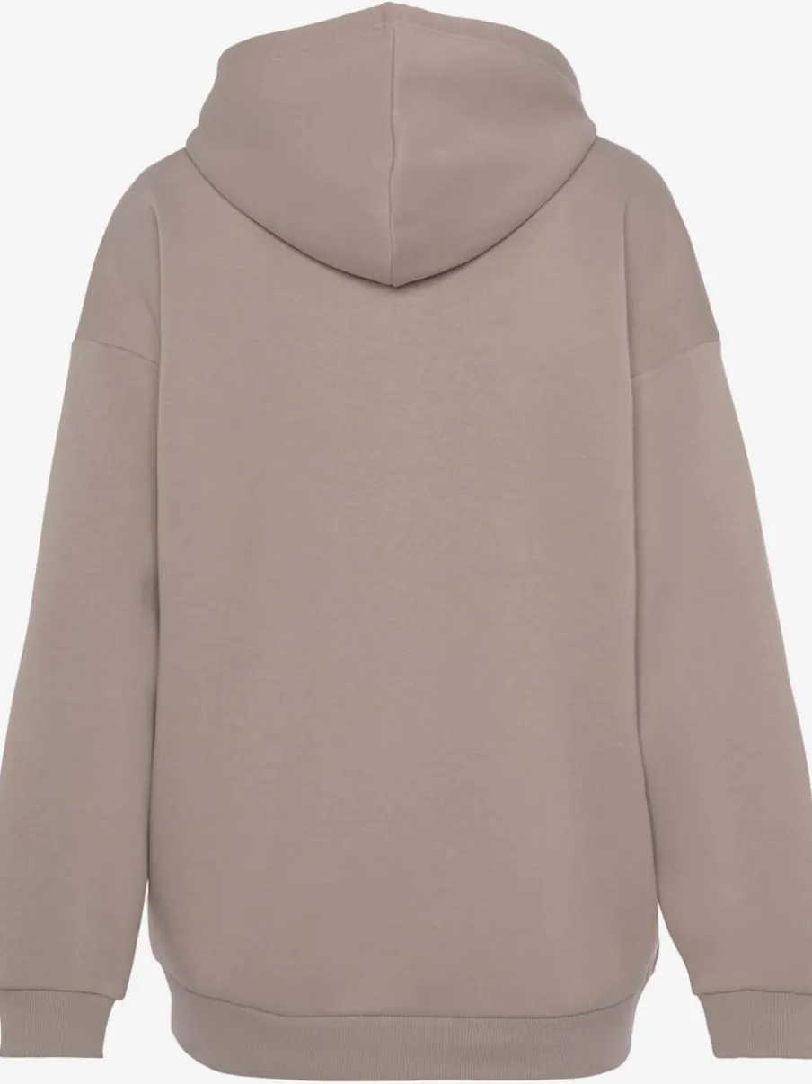 Veste sweat à capuche avec logo brodé et poches fendues