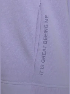Veste sweat à capuche avec petit imprimé et emblème