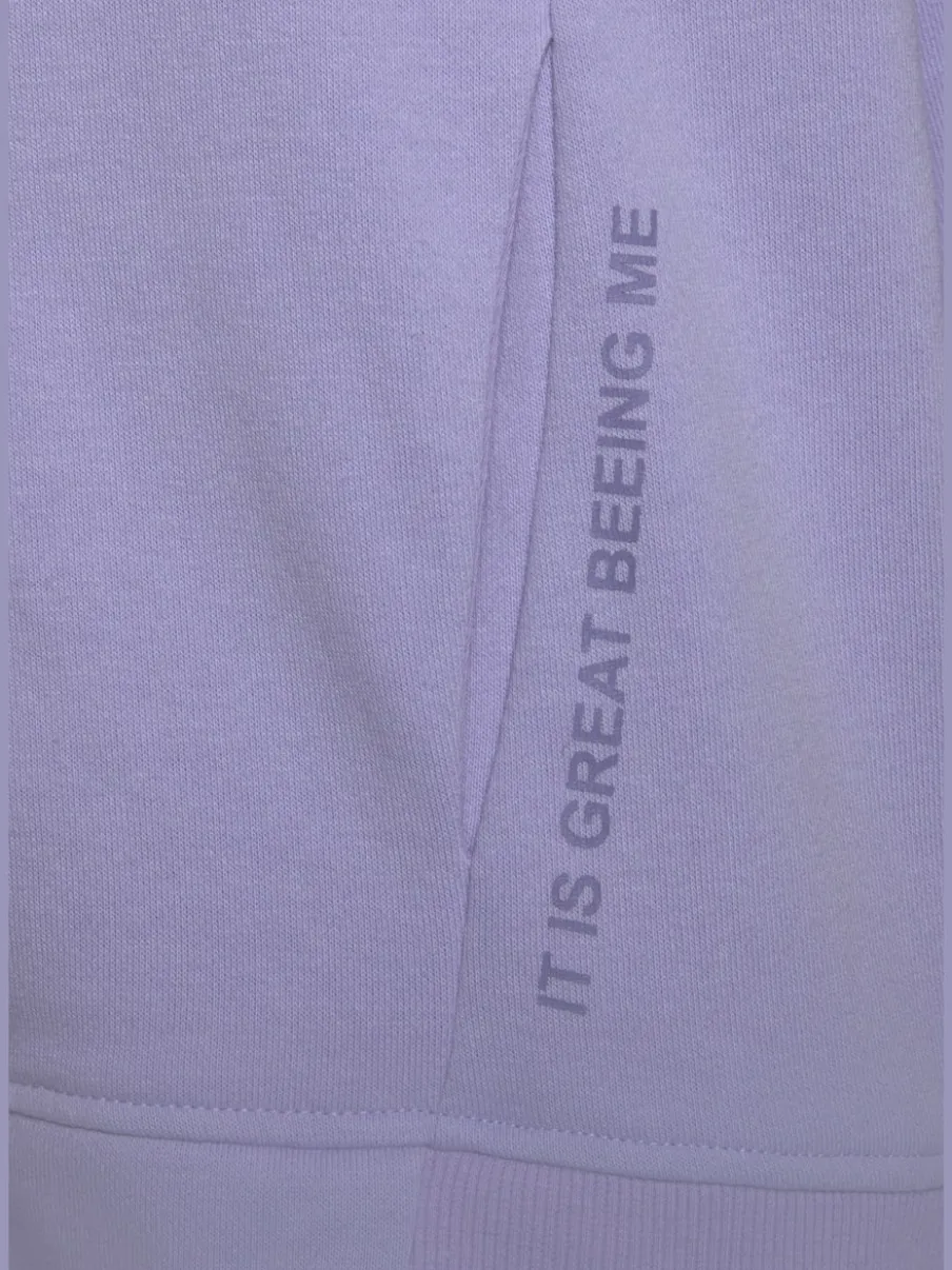 Veste sweat à capuche avec petit imprimé et emblème