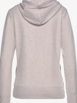 Veste sweat à capuche avec poches latérales et logo imprimé