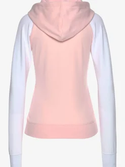 Veste sweat à capuche manches raglan avec poches pratiques