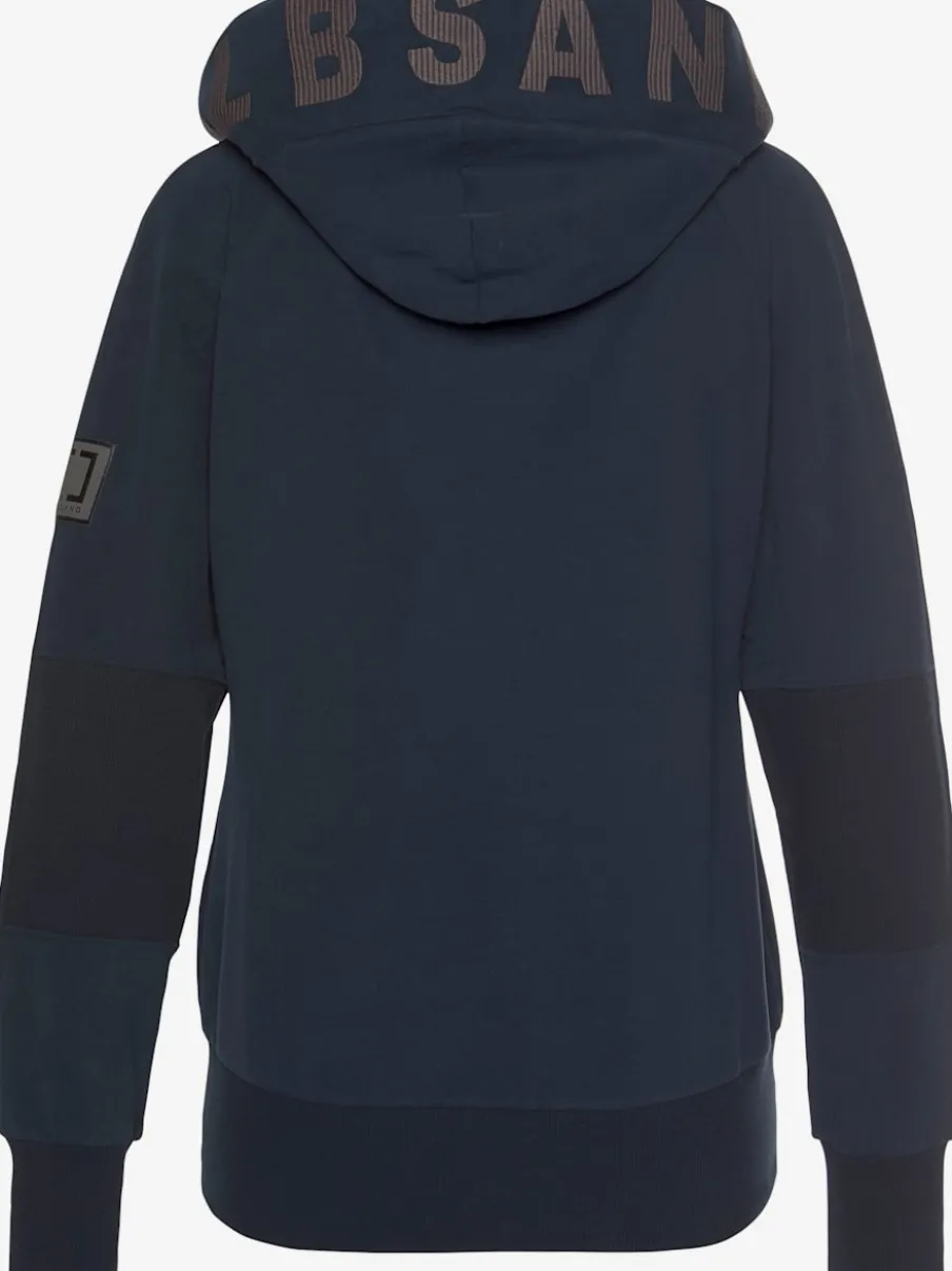 Veste sweat décontractée avec grande capuche et poches