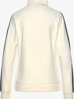 Veste sweat sportive à glissière avec col montant et rayures latérales