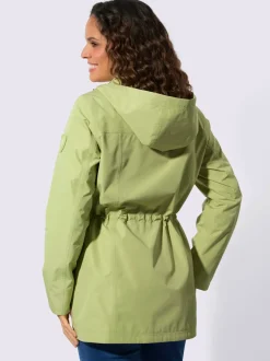 Veste technique imperméable et coupe-vent à capuche amovible et poches zippées