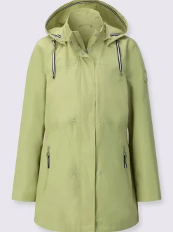 Veste technique imperméable et coupe-vent à capuche amovible et poches zippées