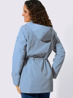 Veste technique imperméable et coupe-vent à capuche amovible et poches zippées