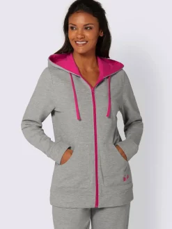 Veste zippée avec capuche et poches kangourou