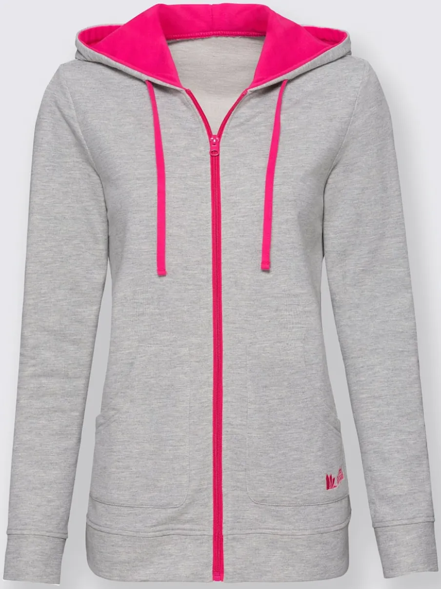 Veste zippée avec capuche et poches kangourou