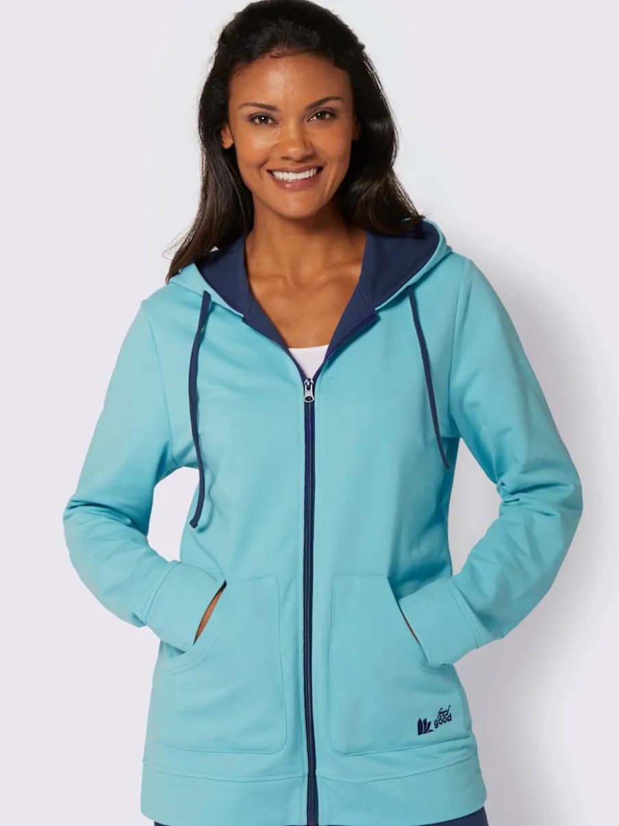 Veste zippée avec capuche et poches kangourou