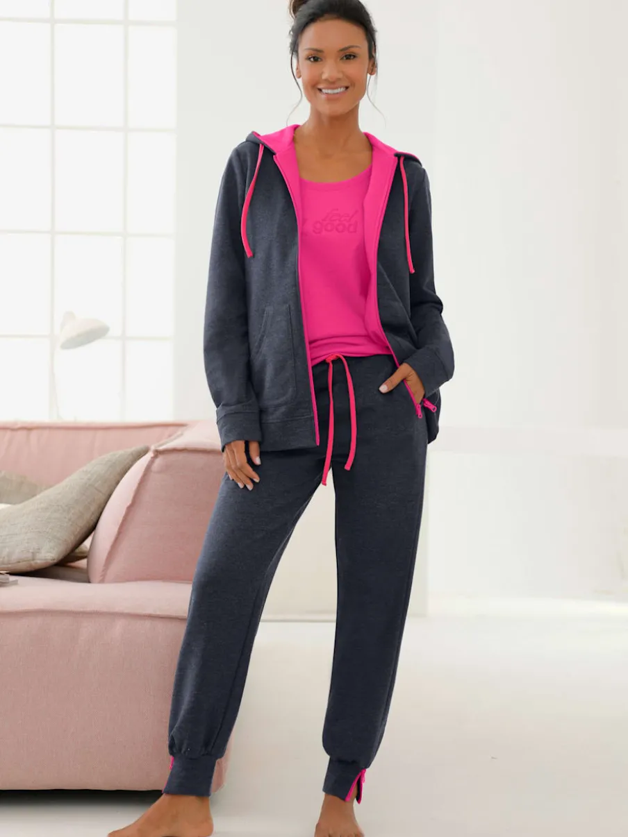 Veste zippée avec capuche et poches kangourou